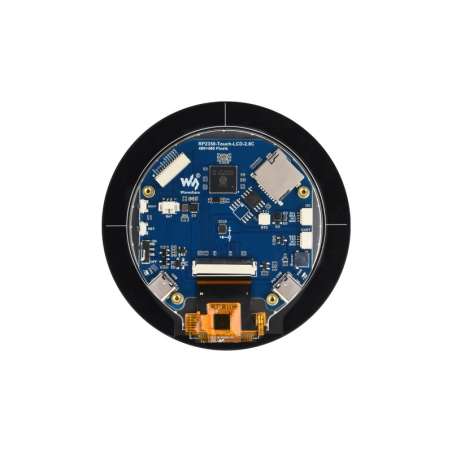 RP2350 2.8inch Round Display Dev.Board, 480×480 Raspberry Pi RP2350B Dual-core Microcontroller, RGB (WS-31792)