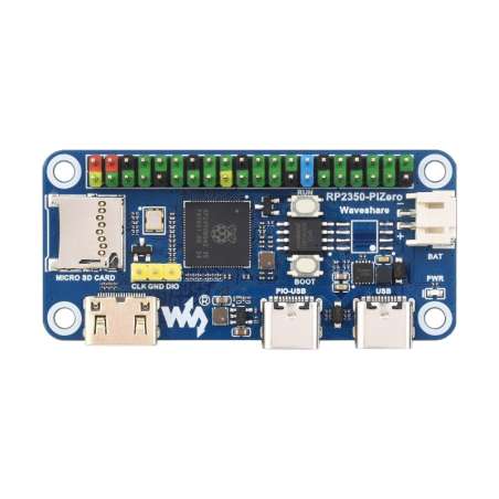 Waveshare RP2350-PiZero Dev.Board,Raspberry Pi RP2350, 520KB SRAM And 16MB Onboard Flash Memory (WS-31836)