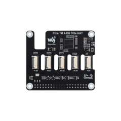 4-Ch PCIe FFC Adapter Board for Raspberry Pi 5, Expands PCIe To 4-Ch PCIe FFC,Stacking Multiple PCIe HATs (WS-31527)