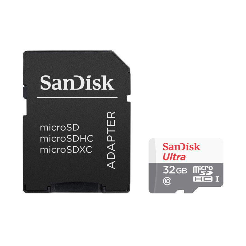 SDSQUNR-032G-GN3MA SanDisk ULTRA Micro SDHC 32GB 100 MB/s Class 10 UHS-I + Adaptér