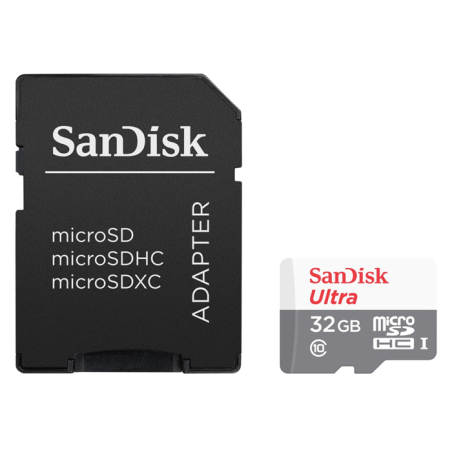 SDSQUNR-032G-GN3MA SanDisk ULTRA Micro SDHC 32GB 100 MB/s Class 10 UHS-I + Adaptér