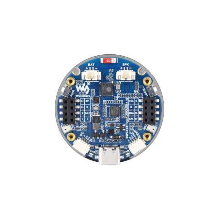ESP32-C6 1.43inch AMOLED Display Dev.Board, 160MHz RISC-V 466×466, QSPI, Dual Microphone Array (WS-31905)