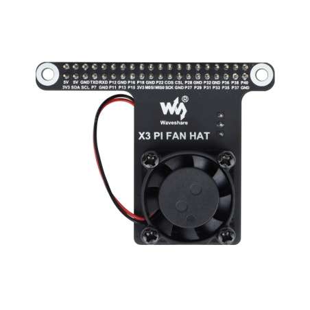 Cooling Fan Expansion Board For RDK X3 Development Board, With 40PIN GPIO Adapter Header (WS-23261)