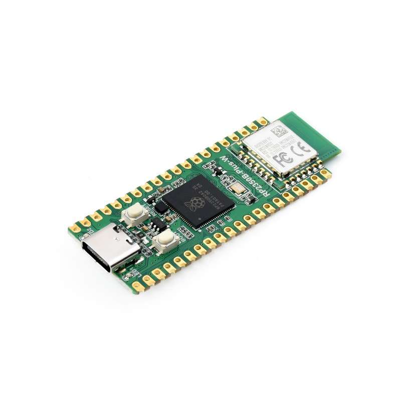 Waveshare RP2350B-Plus-W Dev.Board, Raspberry Pi RP2350B Wi-Fi/BT, 520KB SRAM And 16MB Flash (WS-32048)