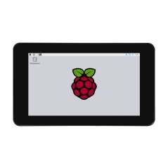 7inch Capacitive Touch IPS Display for Raspberry Pi, with Protection Case, 1024×600, DSI , WHITE case (WS-32080)
