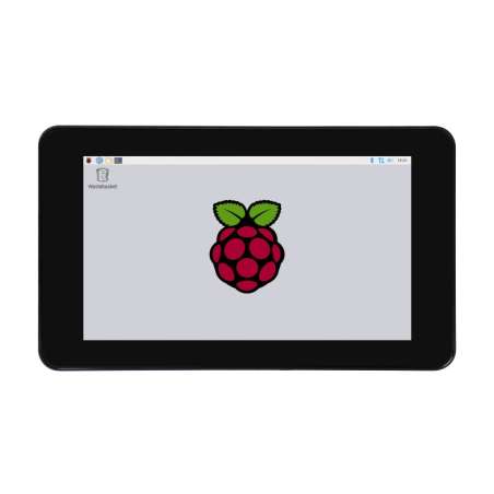 7inch Capacitive Touch IPS Display for Raspberry Pi, with Protection Case, 1024×600, DSI , WHITE case (WS-32080)