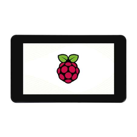 7inch Capacitive Touch Display for Raspberry Pi, with WHITE Protection Case, DSI Interface, 800×480 (WS-32082)
