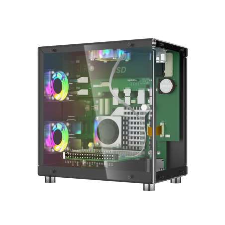 Mini PC Case With 1.3” OLED Screen For Raspberry Pi 5 (MOA09001D RPI)