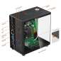 Mini PC Case With 1.3” OLED Screen For Raspberry Pi 5 (MOA09001D RPI)