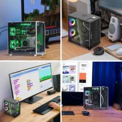 Mini PC Case With 1.3” OLED Screen For Raspberry Pi 5 (MOA09001D RPI)