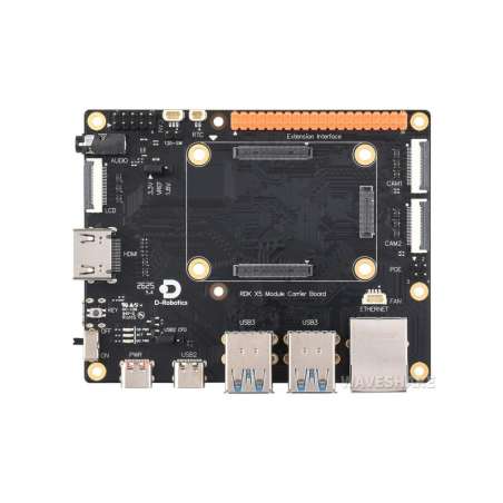 Official D-Robotics RDK X5 MD Carrier Board For RDK X5 Module, For All Variants Of RDK X5 MD Module (WS-32093)