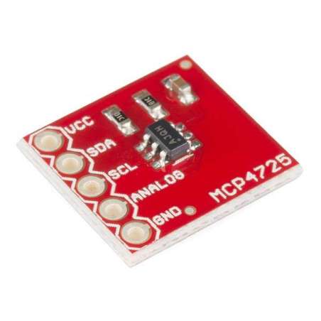 Breakout Board for MCP4725 I2C DAC (Sparkfun BOB-08736) Digital-to-Analog converter