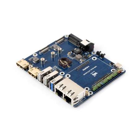Gigabit / 2.5G Dual Ethernet Base Board Raspberry Pi CM5. Dual RJ45 Ethernet, Dual 4K Display Dual MIPI (WS-32176)