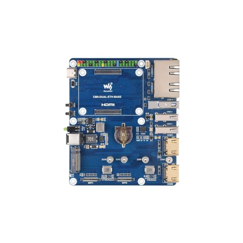 Gigabit / 2.5G Dual Ethernet Base Board Raspberry Pi CM5. Dual RJ45 ...