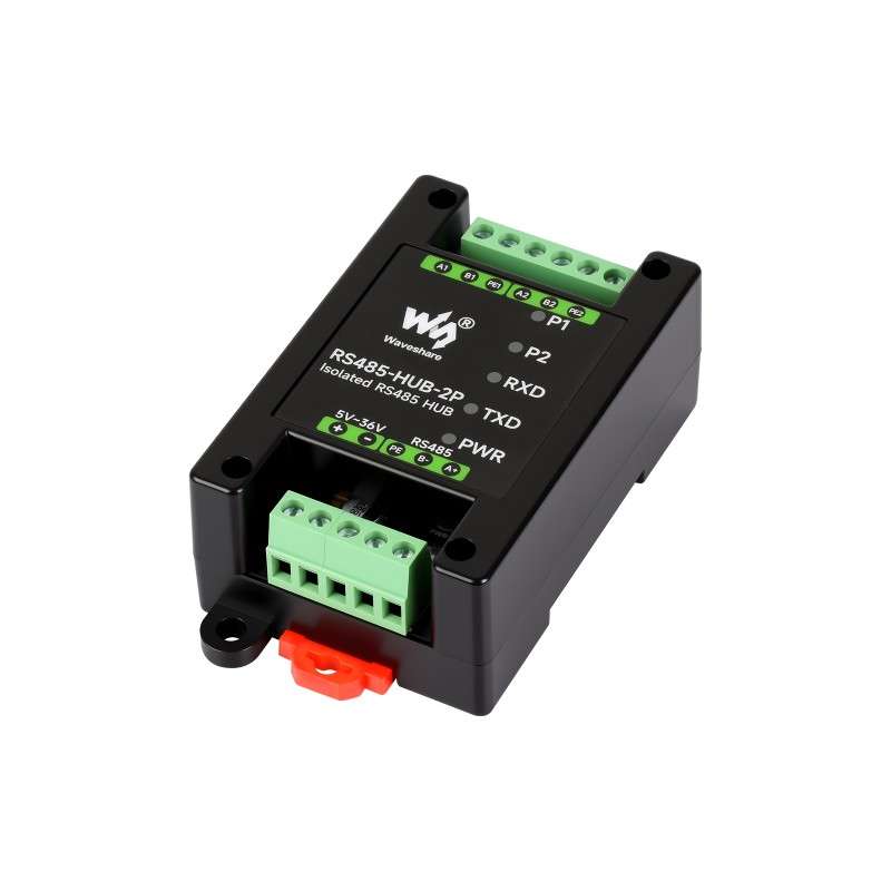Industrial-grade Isolated 2-Ch RS485 Hub, Rail-mount Support, 2-ch RS485 Sub Ports Via 1-ch RS485 (WS-32157) Industrial-grade Isolated 2-Ch RS485 Hub, Rail-mount Support, 2-ch RS485 Sub Ports Via 1-ch RS485 (WS-32157)
