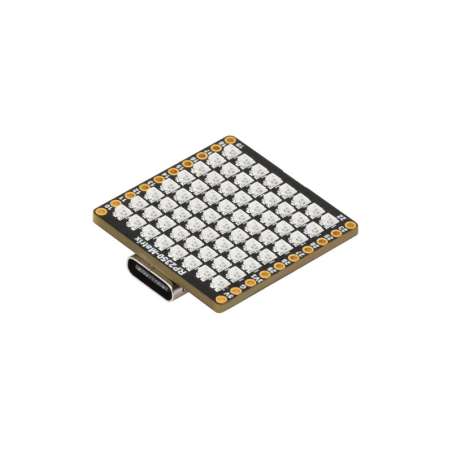 RP2350-Matrix Microcontroller Dev.Board, 6-Axis Sensor, 8×8 RGB LED Matrix For Colorful Lighting Display (WS-32225)