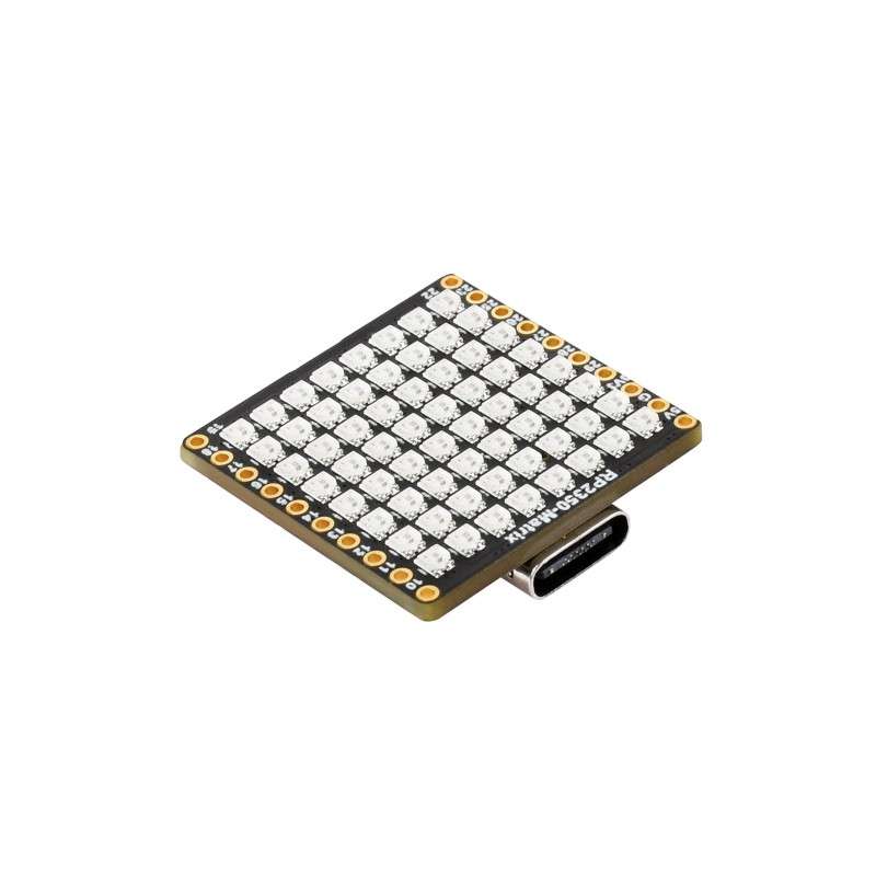 RP2350-Matrix Microcontroller Dev.Board, 6-Axis Sensor, 8×8 RGB LED ...