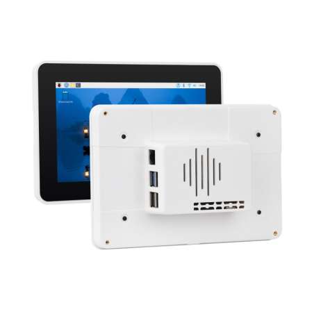 Protective WHITE Case For Raspberry Pi 7inch Touch Display 2 And RPi5, Compatible Multiple 7inch (WS-32316)