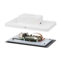 Protective WHITE Case For Raspberry Pi 7inch Touch Display 2 And RPi5, Compatible Multiple 7inch (WS-32316)