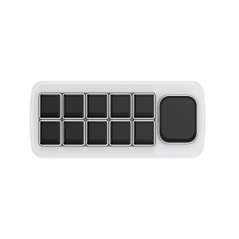Waveshare MK10 Multi-Functional AI Voice Control Panel, 10× 0.85inch LCD Keys, Secondary Screen (WS-32328)