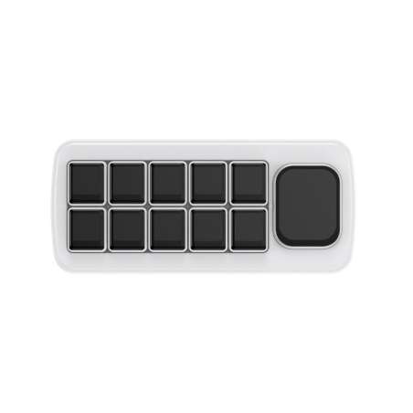 Waveshare MK10 Multi-Functional AI Voice Control Panel, 10× 0.85inch LCD Keys, Secondary Screen (WS-32328)