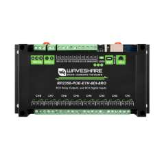 Industrial 8-Channel RP2350 Relay Module,RP2350 Digital Input, RS485,Ethernet Isolation PoE (WS-32451)