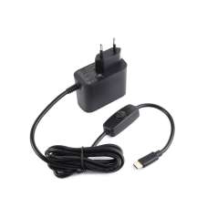 27W USB Type-C  EU Power Supply Type C, PD For Raspberry Pi 5, 1.2m Cable Length (WS-32322)
