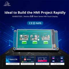 Nextion NX4832T035 - 3.5" HMI TFT LCD Touch Display Module (Itead IM150918001)