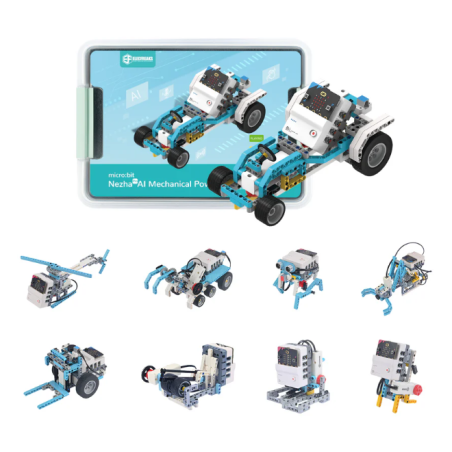 ELECFREAKS micro:bit Nezha Pro AI Mechanical Power Kit (EF08437)