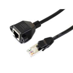 RJ45 Ethernet Extension Cable, Nickel-plated Iron Shell Protection, Effective Interference Shielding, Flexible Jacket (WS-32499)