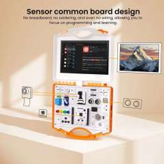 All-in-one Starter Kit for ESP32-P4 with Common Board design, 16 Modules and AI Lessons (SEE00804D)