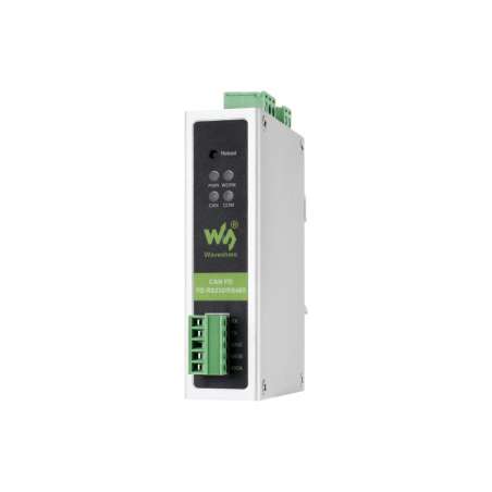CAN FD Protocol Converter, CAN FD To RS232/RS485 Bidir.Data, 5 Data Conversion Modes/CAN 2.0A/2.0B, Rail-mount (WS-32599)