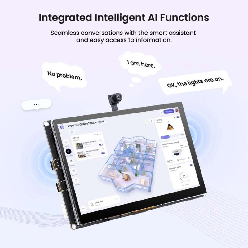 CrowPanel Advanced 7inch ESP32-P4 HMI AI Display 1024x600 IPS Touch ...