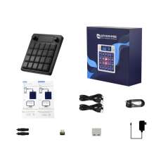 Waveshare MK20 Multi-Functional AI Voice Control Panel, Onboard 20 × 0.85inch LCD Macro Keys And A 2.8inch (WS-32842)