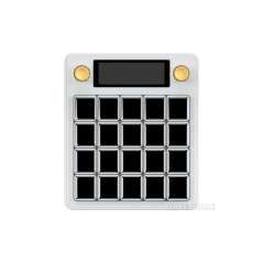 Waveshare MK20 Multi-Functional AI Voice Control Panel, Onboard 20 × 0.85inch LCD Macro Keys And A 2.8inch (WS-32843)