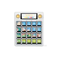 Waveshare MK20 Multi-Functional AI Voice Control Panel, Onboard 20 × 0.85inch LCD Macro Keys And A 2.8inch (WS-32843)