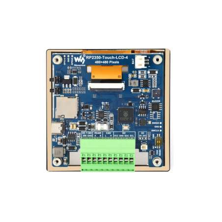RP2350 4inch Display Dev.Board, 480×480 IPS Panel Display, 65K Color, Touch Function (WS-32700)