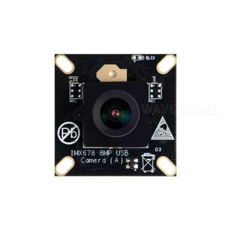 IMX678 8MP M12 USB Camera Module, IMX678 Sensor Chip, USB2.0 Port, Better Sensitivity In Low-Light Condition (WS-32641)