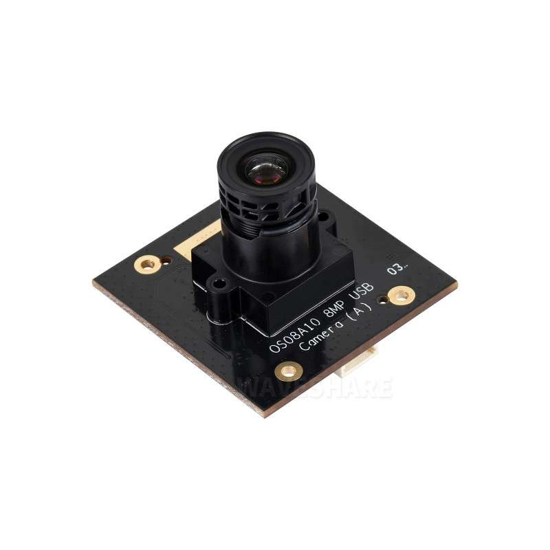 OS08A10 8MP M12 USB Camera Module, OS08A10 Sensor Chip, USB2.0 Port, Low-Light Condition (WS-32640)