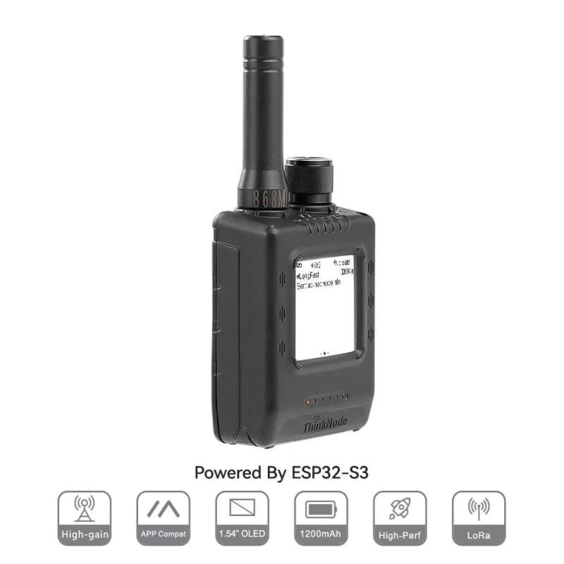 ThinkNode M5 Walkie-Talkie Pro -LoRa Signal Transceiver ESP32-S3, 1.54” GPS Function-868 MHz (ER-ILM14505D) ThinkNode M5 Walkie-Talkie Pro -LoRa Signal Transceiver ESP32-S3, 1.54” GPS Function-868 MHz (ER-ILM14505D)