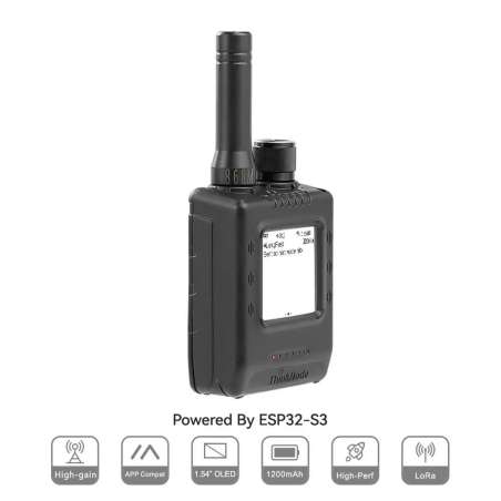 ThinkNode M5 Walkie-Talkie Pro -LoRa Signal Transceiver ESP32-S3, 1.54” GPS Function-868 MHz (ER-ILM14505D)