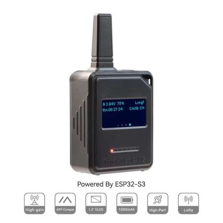 ThinkNode M2 Walkie-Talkie Mini-LoRa Signal Transceiver, ESP32-S3 With 1.3inch OLED Display (ER-CIL14402D)