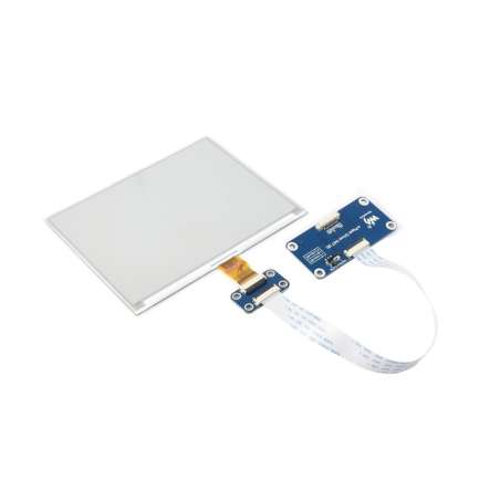 5.83inch E-Paper Display (G), E-ink Display, 648 × 480, Red/Yellow/Black/White, SPI Interface (WS-32788) with driver HAT
