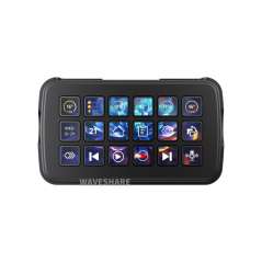 SK18 Multi-Functional AI Voice Control Panel, 18 LCD Macro Keys, Linux + QMK Dual-system AIDA64 (WS-32839)