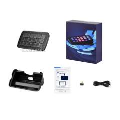 SK18 Multi-Functional AI Voice Control Panel, 18 LCD Macro Keys, Linux + QMK Dual-system AIDA64 (WS-32839)