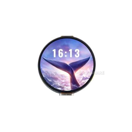 ESP32-S3 1.32inch AMOLED Round Touch Display Development Board, 466×466 Pixels, QSPI , Wi-Fi/BT5 (WS-32767)