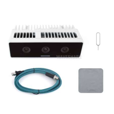 OAK 4 D 48MP 3D Stereo Depth Vision Edge AI Inference Camera, 48TOPS (INT8) 12TOPS (FP16) Edge AI Computing (WS-32731)