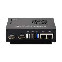 Gigabit / 2.5G Dual Ethernet Base Board For Raspberry Pi CM5. Dual RJ45 Ethernet, Dual 4K Display Dual MIPI (WS-33060)