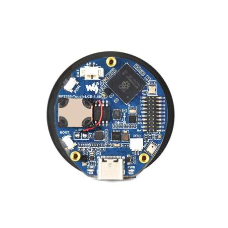 RP2350 1.46inch Capacitive Touch Round Display Development Board, 480×480 IPS Panel Display, 65K Color (WS-32867)