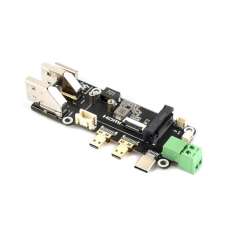 PCIe To M.2 Multifunctional Adapter for Raspberry Pi 5, Two Power Supply Methods, Supports Dual 4K (WS-33024)